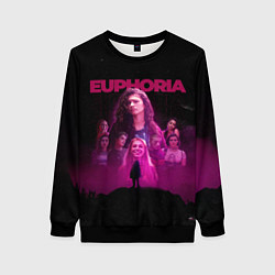 Свитшот женский Euphoria team, цвет: 3D-черный