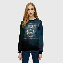 Свитшот женский Алиса - ИЗГОЙ, цвет: 3D-черный — фото 2