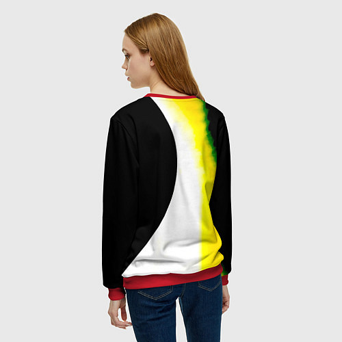 Женский свитшот Кукрыниксы - Фаворит Солнца / 3D-Красный – фото 4