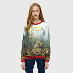 Свитшот женский Оплот Heroes of Might and Magic 3 Z, цвет: 3D-красный — фото 2