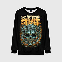 Свитшот женский Suicide Silence, цвет: 3D-черный