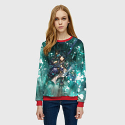 Свитшот женский Сяо Геншин Импакт Z, цвет: 3D-красный — фото 2