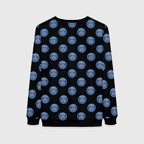 Женский свитшот ПСЖ ПАТТЕРН PSG PATTERN / 3D-Черный – фото 2
