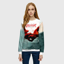 Свитшот женский Temper Temper - Bullet For My Valentine, цвет: 3D-белый — фото 2