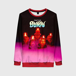 Свитшот женский Deep Purple - Burn, цвет: 3D-красный