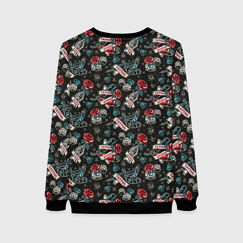 Женский свитшот TATTOO / 3D-Черный – фото 2