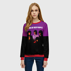 Свитшот женский Shades of Deep Purple, цвет: 3D-красный — фото 2