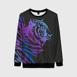 Свитшот женский Tiger Neon, цвет: 3D-черный
