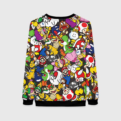 Женский свитшот Mario ALLSTARS / 3D-Черный – фото 2