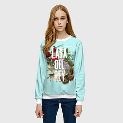 Свитшот женский Цветочная Лана, цвет: 3D-белый — фото 2