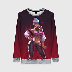 Свитшот женский League of Legends Qiyana, цвет: 3D-меланж
