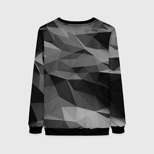 Женский свитшот Чб абстракция / 3D-Черный – фото 2