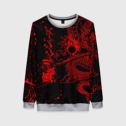 Женский свитшот ТОКИЙСКИЕ МСТИТЕЛИ КРАСНЫЙ ДРАКОН