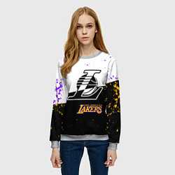 Свитшот женский Коби Брайант Los Angeles Lakers,, цвет: 3D-меланж — фото 2