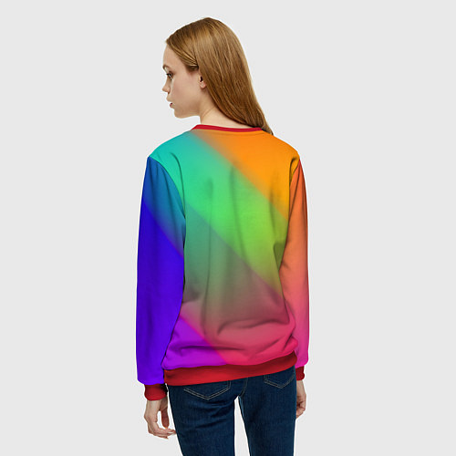 Женский свитшот BOYFRIEND FRIDAY NIGHT FUNKIN / 3D-Красный – фото 4