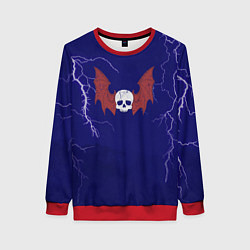 Свитшот женский Повелители ночи до Ереси цвет легиона, цвет: 3D-красный