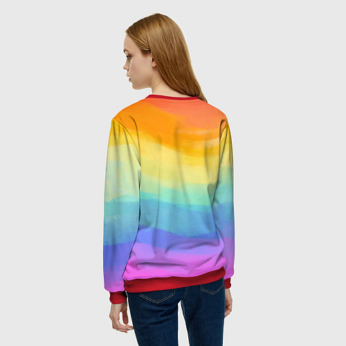 Женский свитшот Рита Зик Тока Бока / 3D-Красный – фото 4