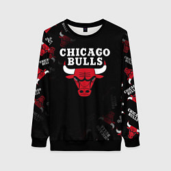 Свитшот женский ЧИКАГО БУЛЛС БЫКИ CHICAGO BULLS, цвет: 3D-черный