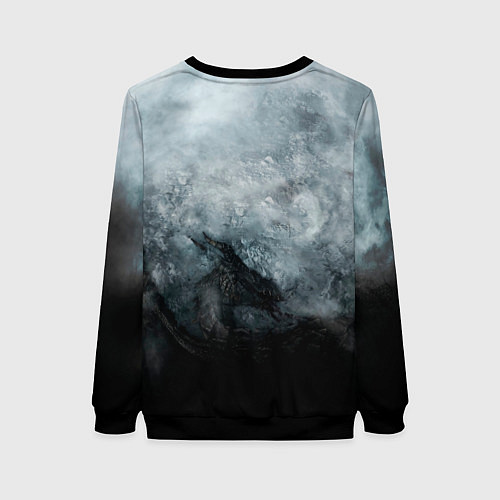 Женский свитшот Победа над драконом / 3D-Черный – фото 2