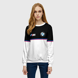 Свитшот женский BMW Два цвета, цвет: 3D-белый — фото 2