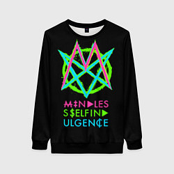 Свитшот женский Mindless Self Indulgence MSI, цвет: 3D-черный