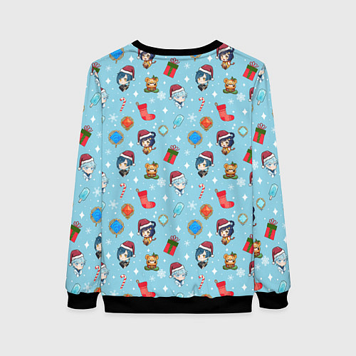 Женский свитшот GI Christmas Pattern / 3D-Черный – фото 2