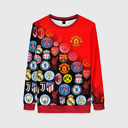 Свитшот женский МАНЧЕСТЕР ЮНАЙТЕД FCMU, цвет: 3D-красный