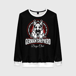 Свитшот женский Немецкая Овчарка German Shepherd -1, цвет: 3D-белый