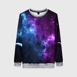 Женский свитшот NEON GALAXY НЕОНОВЫЙ КОСМОС