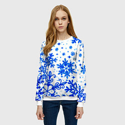 Свитшот женский Белая Зима, цвет: 3D-белый — фото 2