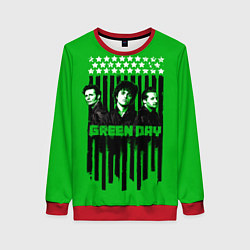 Свитшот женский Green day is here, цвет: 3D-красный