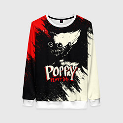 Свитшот женский Poppy Playtime: Red & Black, цвет: 3D-белый