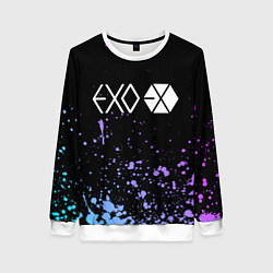 Свитшот женский EXO BAND - ЭХО, цвет: 3D-белый