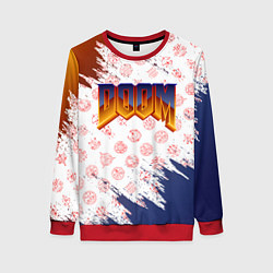 Свитшот женский RUNES DOOM LOGO, цвет: 3D-красный