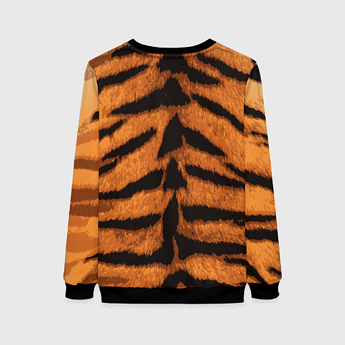 Женский свитшот ТИГРИНАЯ ШКУРА / 3D-Черный – фото 2
