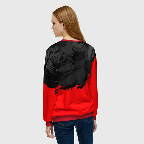 Женский свитшот La Casa de Papel Professor / 3D-Красный – фото 4