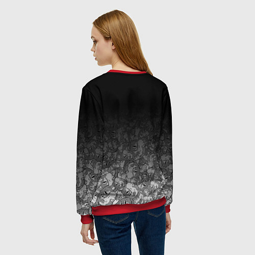 Женский свитшот BILLY HERRINGTON: SPARTA / 3D-Красный – фото 4