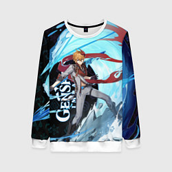 Свитшот женский ТАРТАЛЬЯ, GENSHIN IMPACT ГЕНШИН ИМПАКТ, цвет: 3D-белый