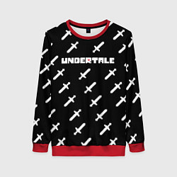 Свитшот женский UNDERTALE LOGO СРАЖЕНИЕ, МЕЧИ, цвет: 3D-красный