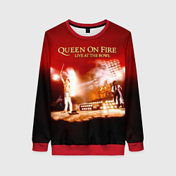 Женский свитшот Queen on Fire - Live at the Bowl