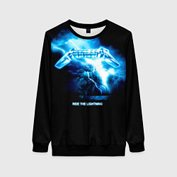 Свитшот женский Ride the Lightning Metallica, цвет: 3D-черный