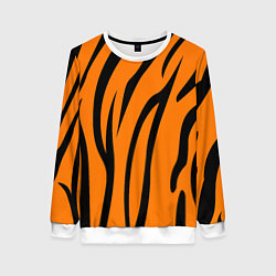 Женский свитшот Текстура тиграtiger