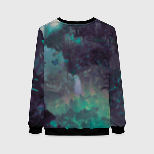 Женский свитшот Мику Хацунэ в квадрате , вокалоид / 3D-Черный – фото 2