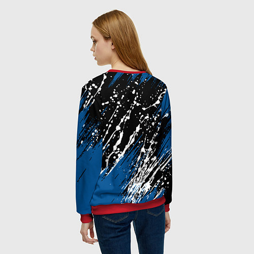 Женский свитшот PSG футбольный клуб / 3D-Красный – фото 4