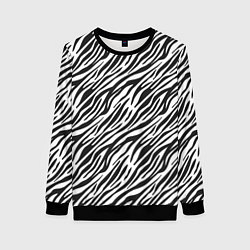 Женский свитшот Чёрно-Белые полоски Зебры