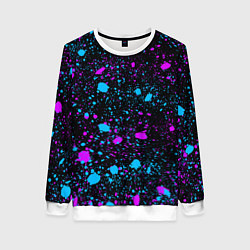 Женский свитшот Брызги неоновые ярких красок