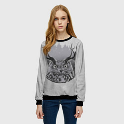 Свитшот женский Оленесова, цвет: 3D-черный — фото 2