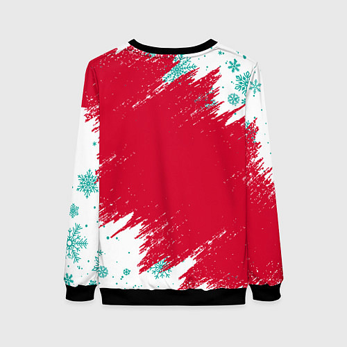 Женский свитшот НОВОГОДНИЙ ЛИВЕРПУЛЬ 2022 / 3D-Черный – фото 2