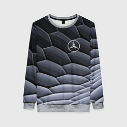 Свитшот женский Mercedes Benz pattern, цвет: 3D-меланж