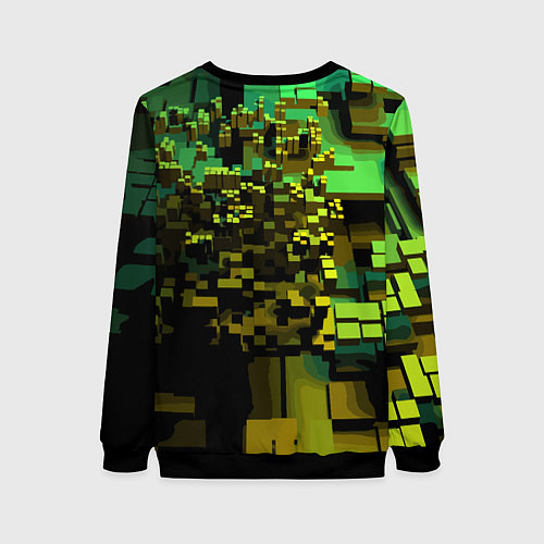 Женский свитшот Minecraft, pattern 2022 / 3D-Черный – фото 2